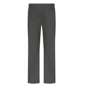 Senior Girls Grey Comfort Elastic Back Trousers