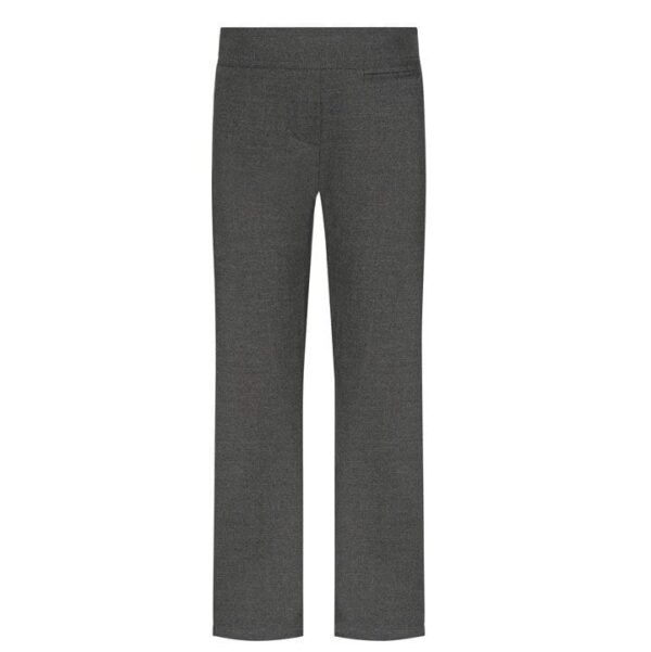 Senior Girls Grey Comfort Elastic Back Trousers