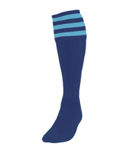 UVHS Navy/Sky 3 stripe Games Socks