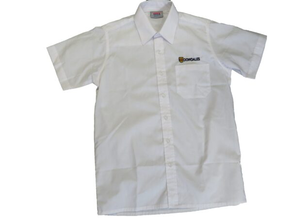 Dowdales Senior White Shirts Short or Long Sleeved - Image 2