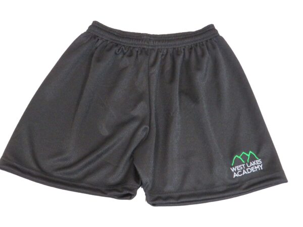 Black Mesh Shorts