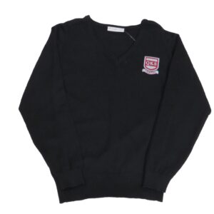 QKS V neck Jumper Black Upper