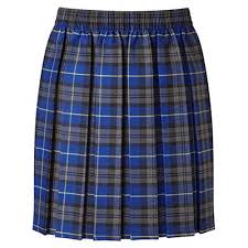 Royal Gold Tartan Box Pleat