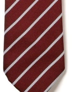 maroon / Silver Stripe Tie