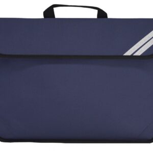 Thin Navy Book Bag