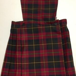 Maroon Tartan Pinafore