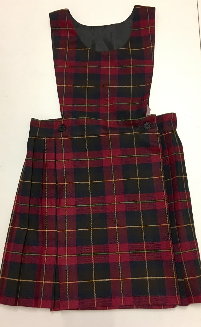 tartan pinafore