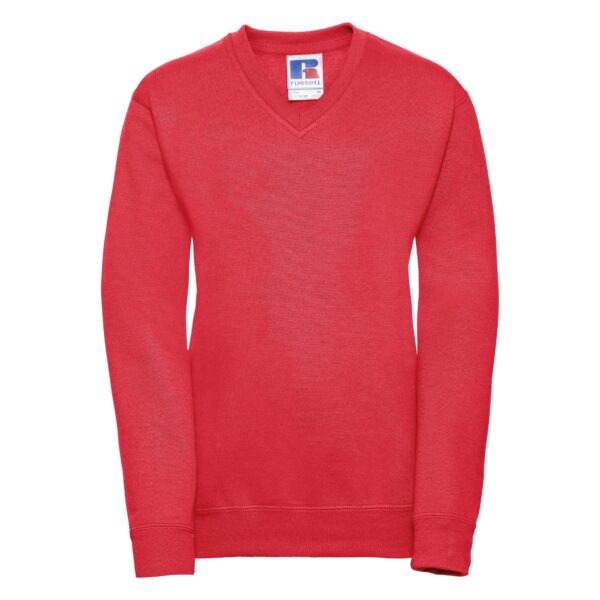 Red V Neck Sweatshirt