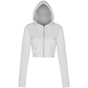 Flex Crop Zoodie -White