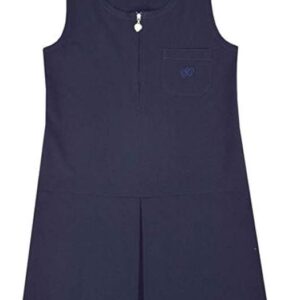Pinafore Heart Pocket Navy/Grey