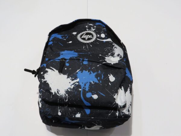 Hype Bag (Black Blue and White Paint Splats)