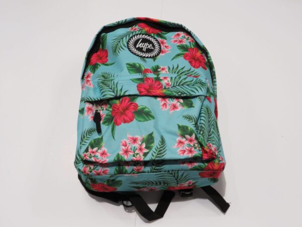 Hype Bag (Blue with Red and Pink Flowers)