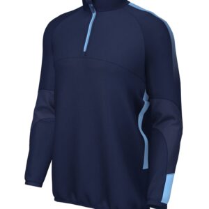 Barrow Ladies' RL 1/4 zip top - Navy/Sky