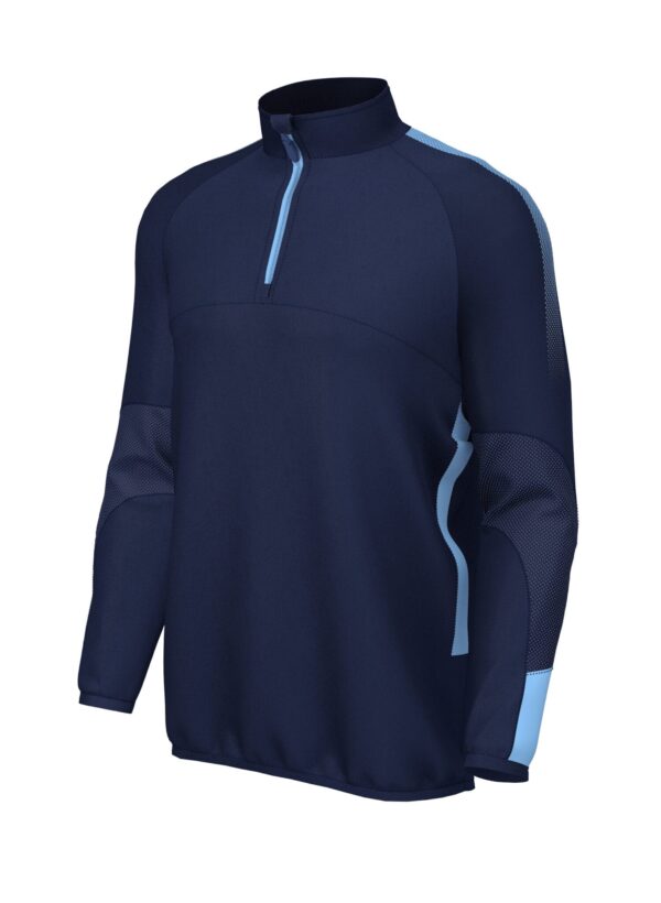 Barrow Ladies' RL 1/4 zip top - Navy/Sky