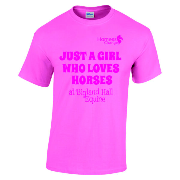 Harness Training Just A Girl Who Loves Horses Childs T-Shirt Printed GD05B
