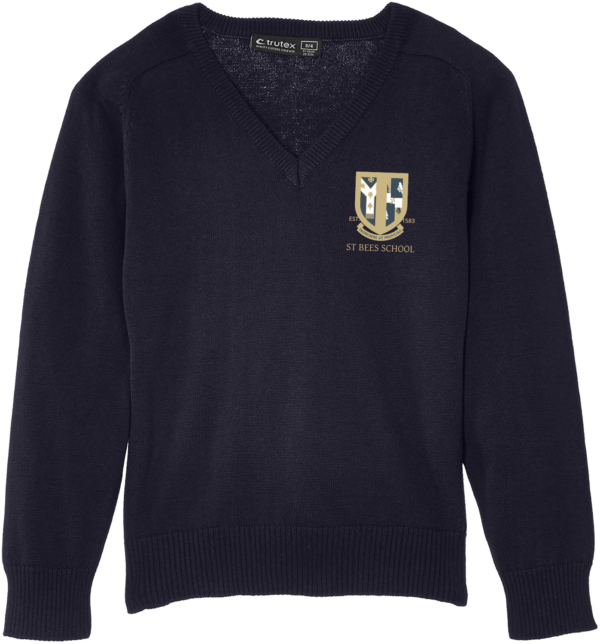 St Bees V neck Jumper Navy