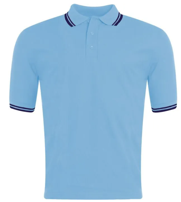 Polo Sky/Navy Trim
