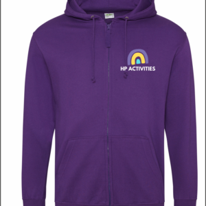 HP Activities Purple Zip Hoodie