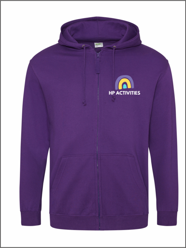HP Activities Purple Zip Hoodie