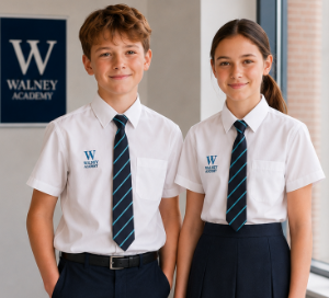 Walney White Shirts Short Sleeved